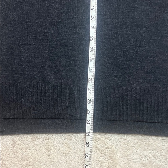 Badgley Mischka 100% Merino Wool Dark Grey Knit Sweater Mock Neck sz XL - Picture 6 of 8